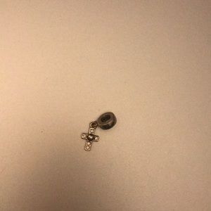 PANDORA BRACELET- SILVER CROSS CHARM